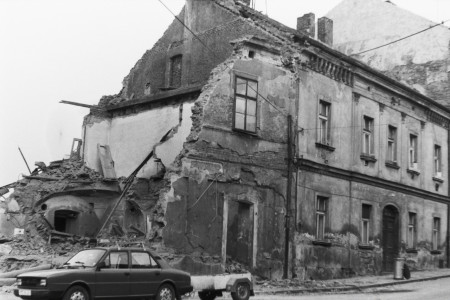 133) bourání domů v Lindauerově ulici 9.11. 2025 (foto Z. Šůcha)